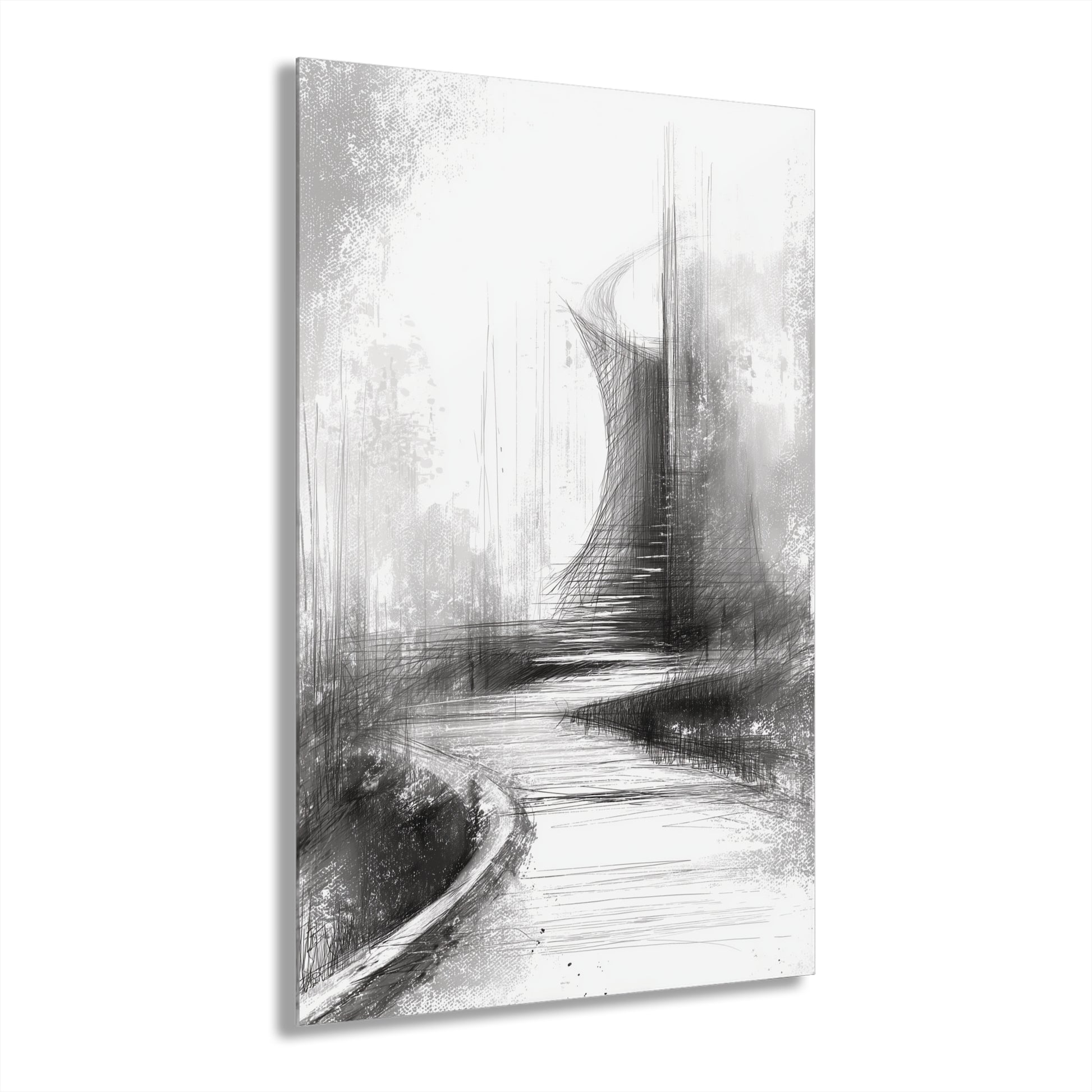 Stilled Passage - Modern Minimalist Acrylic Wall Art - 20 x 30 Inch - Front - Dyborn Designs