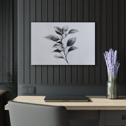 Subtle Growth - Modern Minimalist Acrylic Wall Art  - 30 x 20 Inch - Dark Mock Up - Dyborn Designs