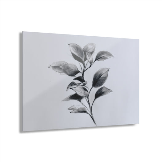 Subtle Growth - Modern Minimalist Acrylic Wall Art  - 30 x 20 Inch - Front - Dyborn Designs
