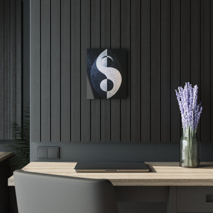 Symmetric Flow - Modern Minimalist Acrylic Wall Art - 11 x 14 Inch - Dark Mock Up - Dyborn Designs