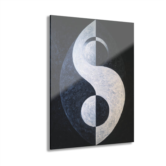 Symmetric Flow - Modern Minimalist Acrylic Wall Art - 11 x 14 Inch - Front - Dyborn Designs