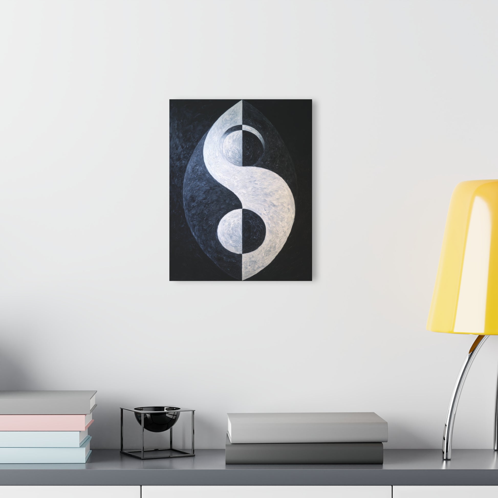 Symmetric Flow - Modern Minimalist Acrylic Wall Art - 11 x 14 Inch - Light Mock Up - Dyborn Designs