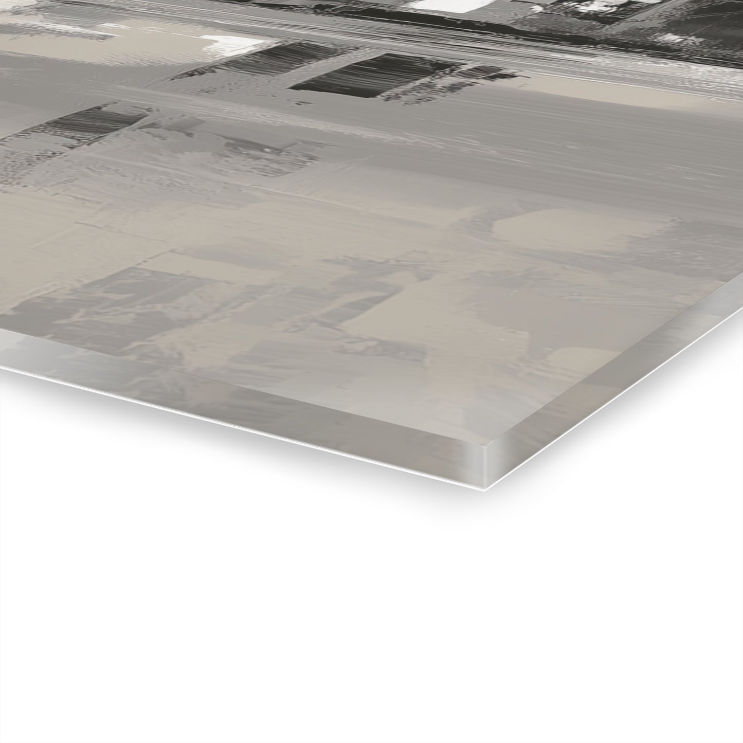 Urban Echoes - Modern Minimalist Acrylic Wall Art - 36 x 24 Inch - Thickness - Dyborn Designs