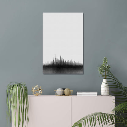 Urban Shadow - Modern Minimalist Acrylic Wall Art - 20 x 30 Inch - Blue Mock Up - Dyborn Designs