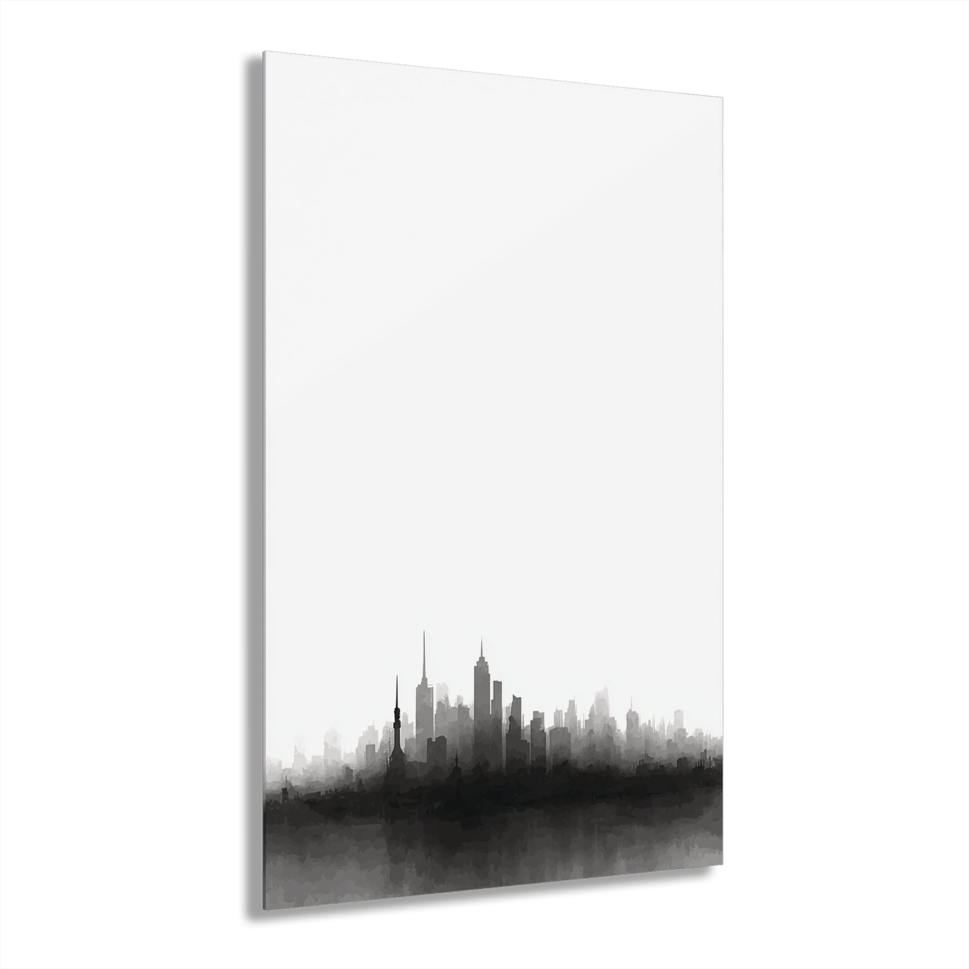 Urban Shadow - Modern Minimalist Acrylic Wall Art - 20 x 30 Inch - Front - Dyborn Designs