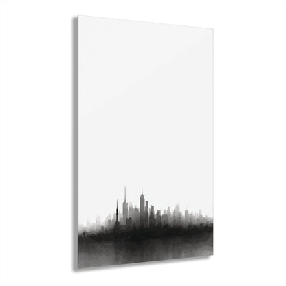 Urban Shadow - Modern Minimalist Acrylic Wall Art - 20 x 30 Inch - Front - Dyborn Designs