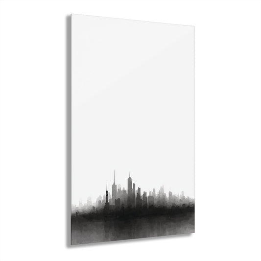 Urban Shadow - Modern Minimalist Acrylic Wall Art - 20 x 30 Inch - Front - Dyborn Designs