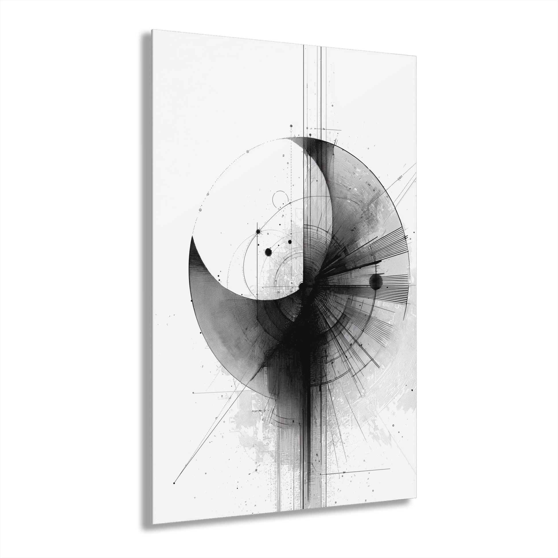 Vector Eclipse - Modern Minimalist Acrylic Wall Art - 20 x 30 Inch - Front - Dyborn Designs