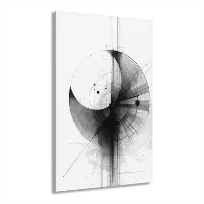 Vector Eclipse - Modern Minimalist Acrylic Wall Art - 20 x 30 Inch - Front - Dyborn Designs