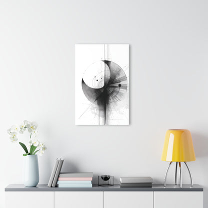 Vector Eclipse - Modern Minimalist Acrylic Wall Art - 20 x 30 Inch - Light Mock Up - Dyborn Designs