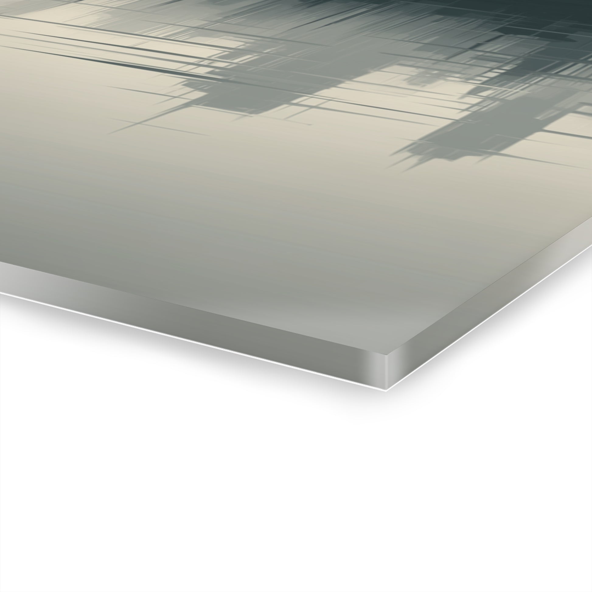 Veiled Crossing - Modern Minimalist Acrylic Wall Art - 36 x 24 Inch - Thickness - Dyborn Designs