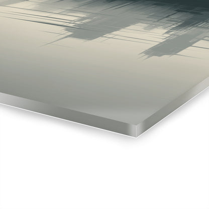 Veiled Crossing - Modern Minimalist Acrylic Wall Art - 36 x 24 Inch - Thickness - Dyborn Designs