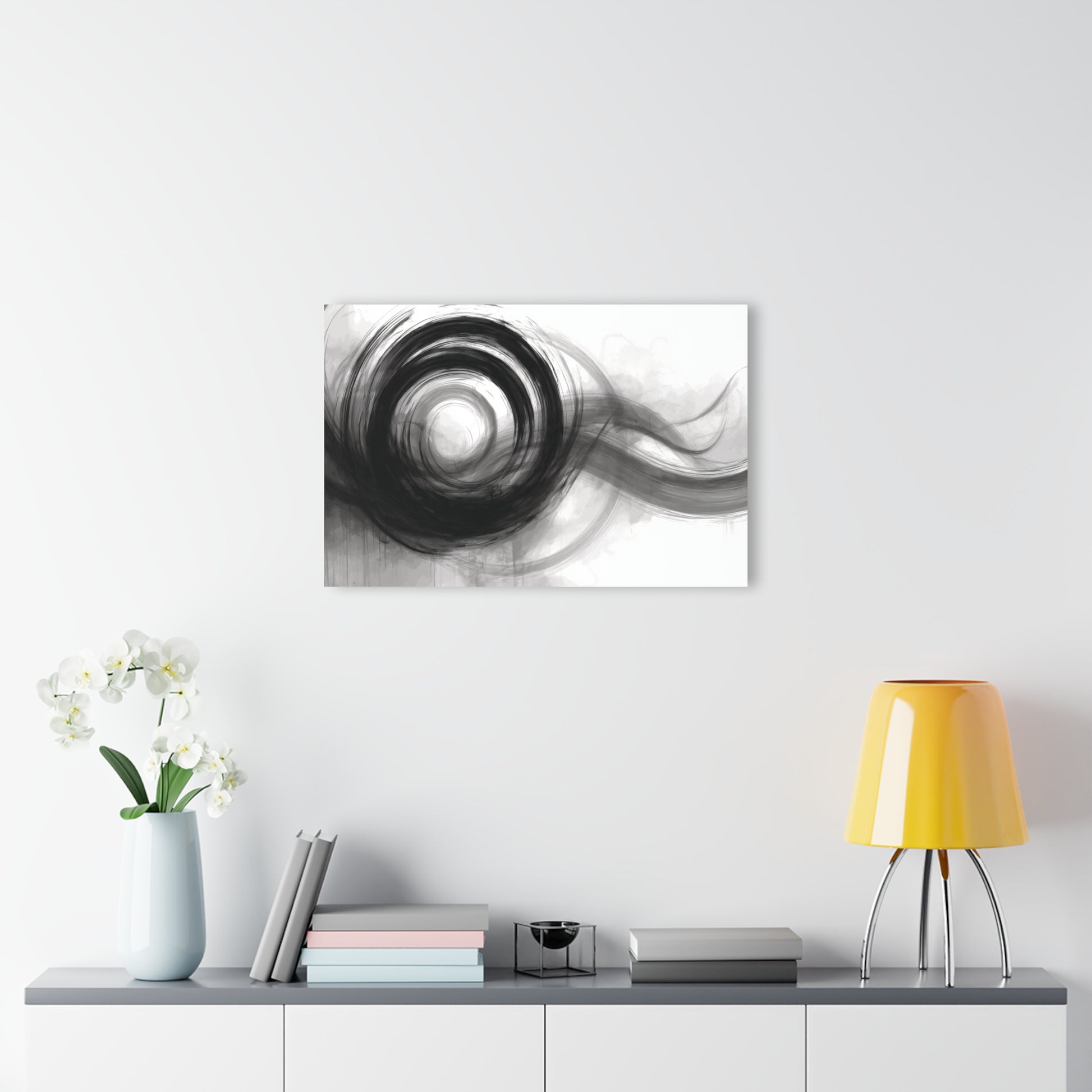 Veiled Motion - Modern Minimalist Acrylic Wall Art  - 30 x 20 Inch - Light Mock Up - Dyborn Designs