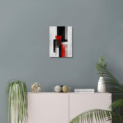 Vermilion Rise - Modern Minimalist Acrylic Wall Art - 11 x 14 Inch - Blue Mock Up - Dyborn Designs