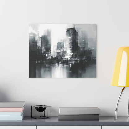 Vertical Haze - Modern Minimalist Acrylic Wall Art - 20 x 16 Inch - Light Mock Up - Dyborn Designs