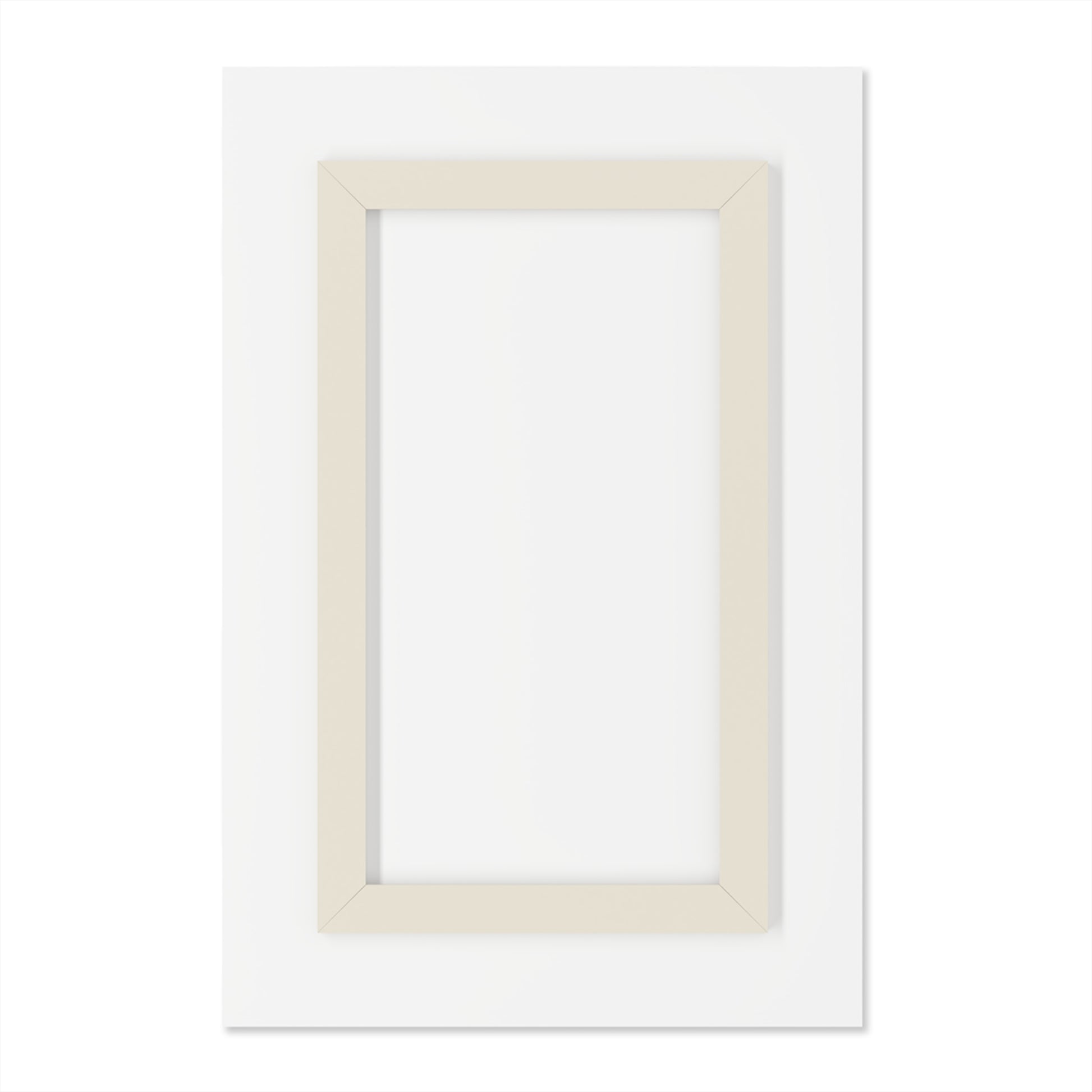 White Flower - Modern Minimalist Acrylic Wall Art - 20 x 30 Inch - Back - Dyborn Designs