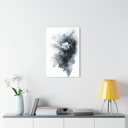 White Flower - Modern Minimalist Acrylic Wall Art - 20 x 30 Inch - Light Mock Up - Dyborn Designs