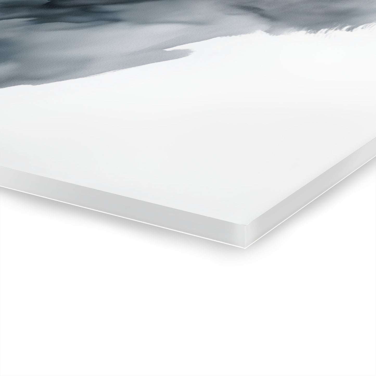 White Flower - Modern Minimalist Acrylic Wall Art - 20 x 30 Inch - Thickness - Dyborn Designs